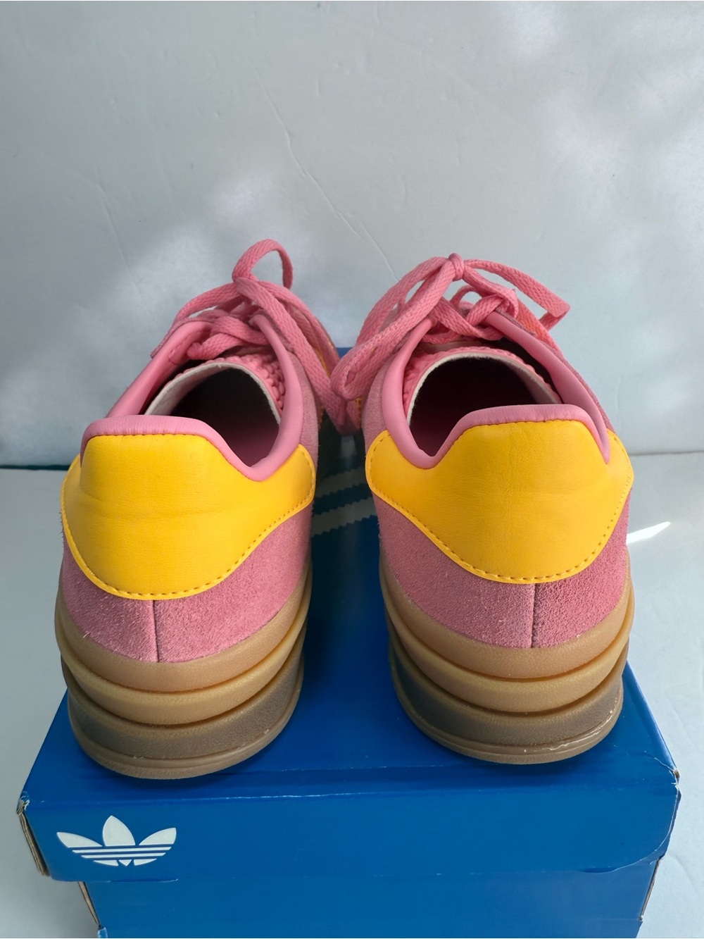 Adidas Gazelle Bold Sneakers - Pink / Orange - Women’s 8.5 - IF4498 - New - Picture 5 of 7